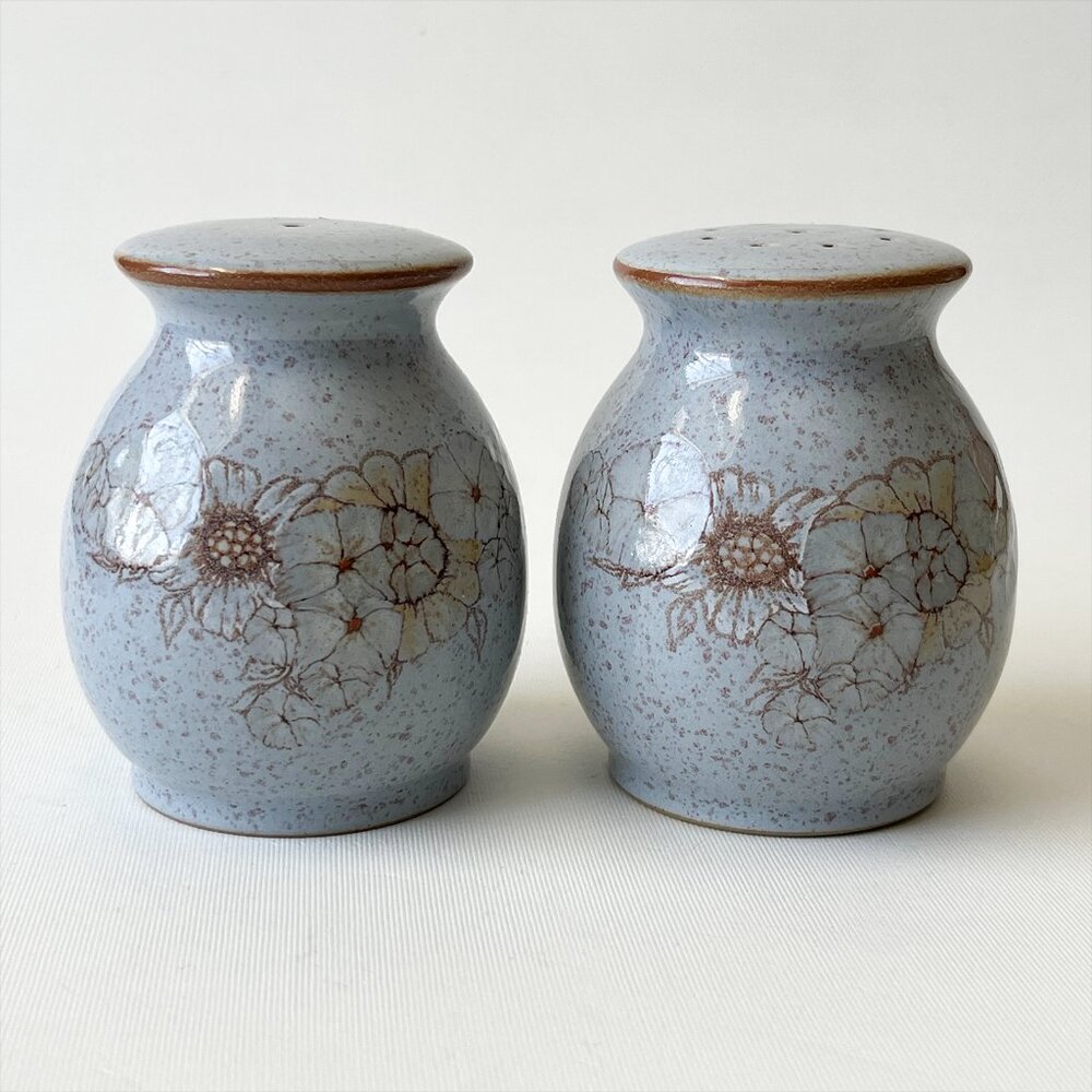 Denby Reflection Salt & Pepper Shakers Made in England
